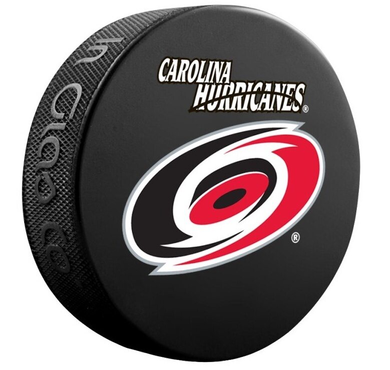InGlasCo Fanouškovský puk NHL Logo Blister (1ks), Carolina Hurricanes