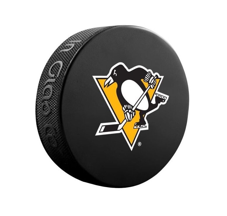 InGlasCo Fanouškovský puk NHL Logo Blister (1ks), Pittsburgh Penguins