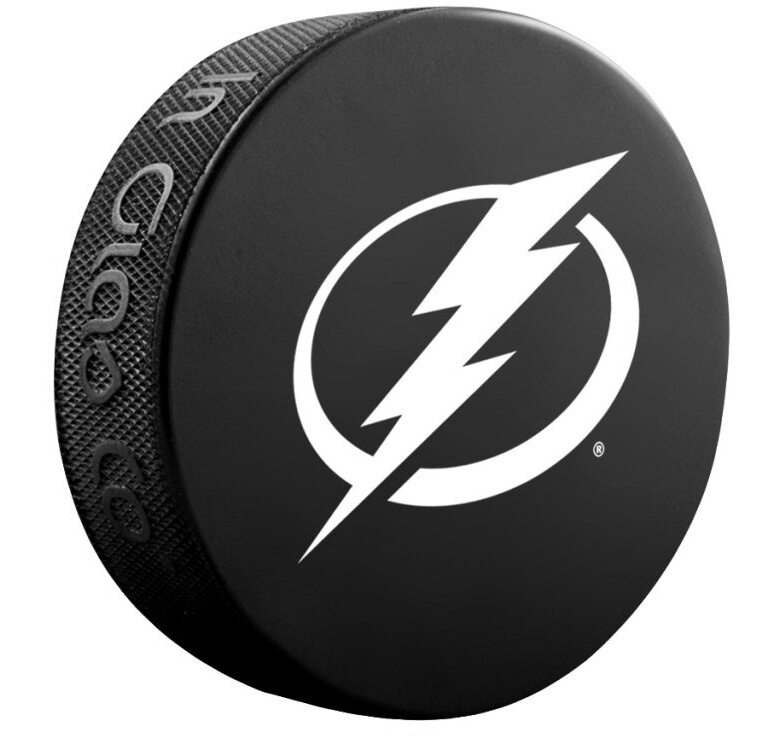 InGlasCo Fanouškovský puk NHL Logo Blister (1ks), Tampa Bay Lightning