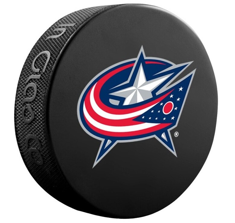 InGlasCo Fanouškovský puk NHL Logo Blister (1ks), Columbus Blue Jackets