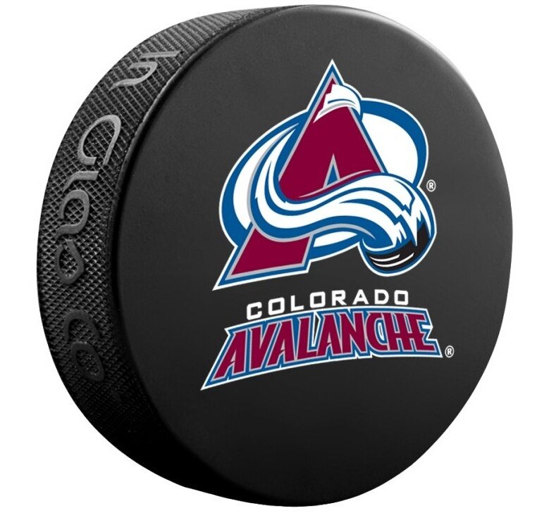 InGlasCo Fanouškovský puk NHL Logo Blister (1ks), Colorado Avalanche
