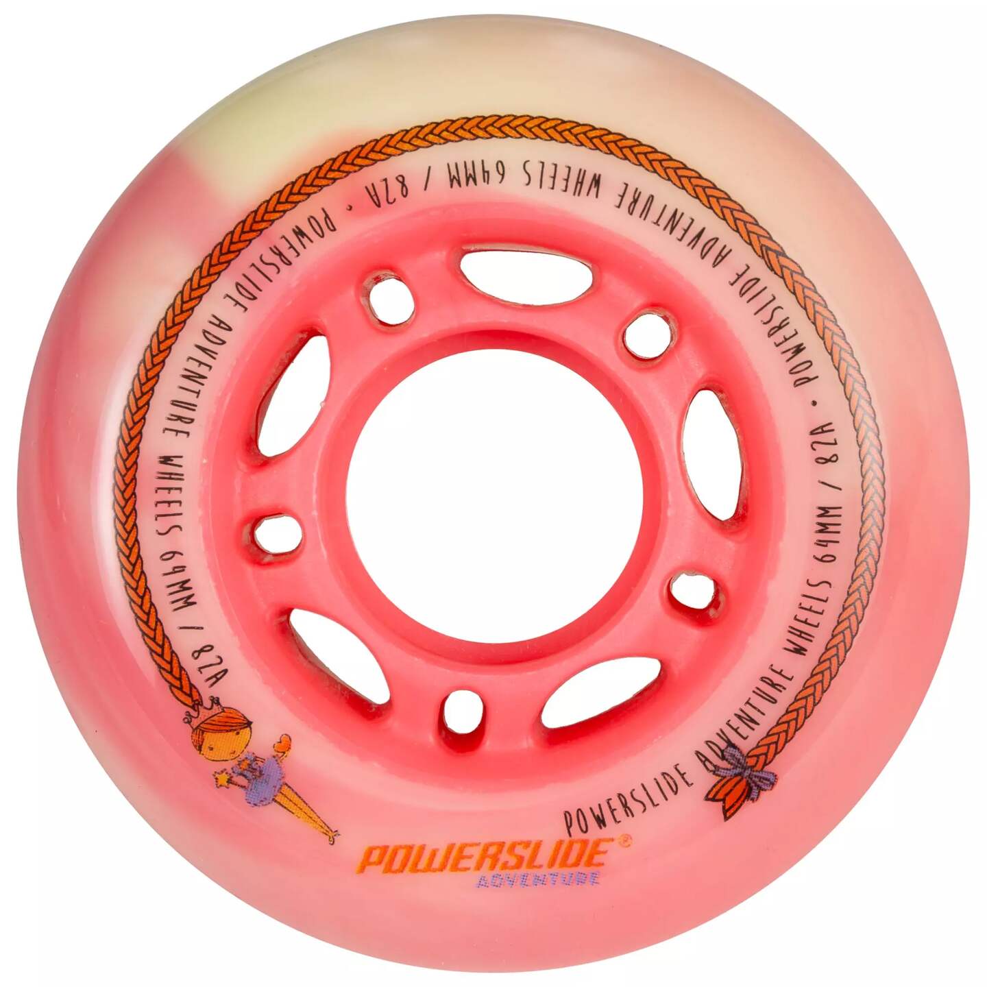 Powerslide Kolečka Powerslide Adventure Princess (4ks), 80A, 72