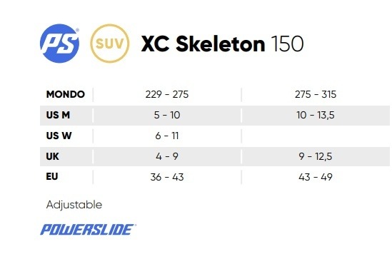 Kolieskové korčule Powerslide XC Skeleton Trinity