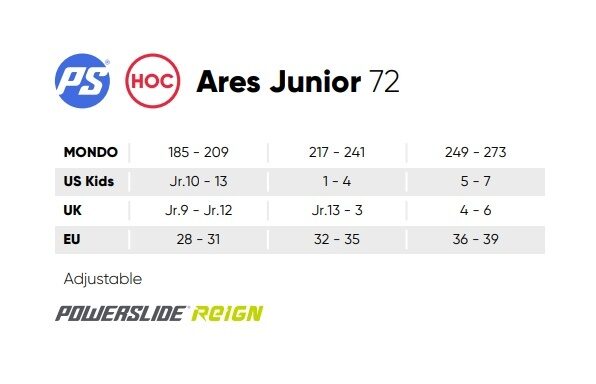 Youth Inline skates Powerslide Reign Ares Junior Adjustable