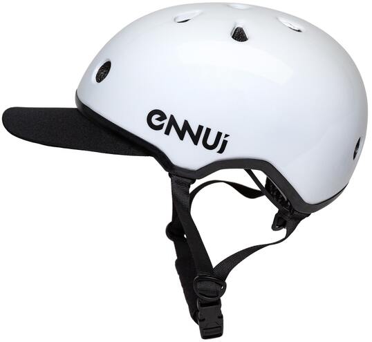 Helmet Ennui Elite White With Peak