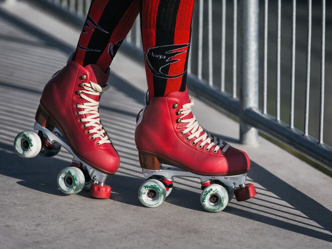 Kolečkové brusle Chaya Quad Premium Berry Red