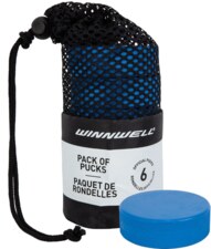 Hockey puck Winnwell blue JR - ligt (6pcs)