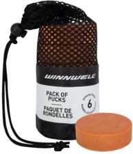 Hockey puck Winnwell orange - heavy (6pcs)