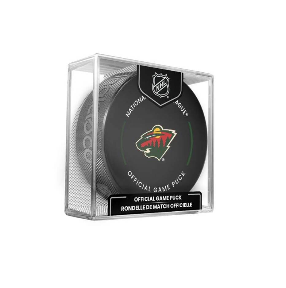 InGlasCo Fanouškovský puk NHL Official Game Puck (1ks), Minnesota Wild