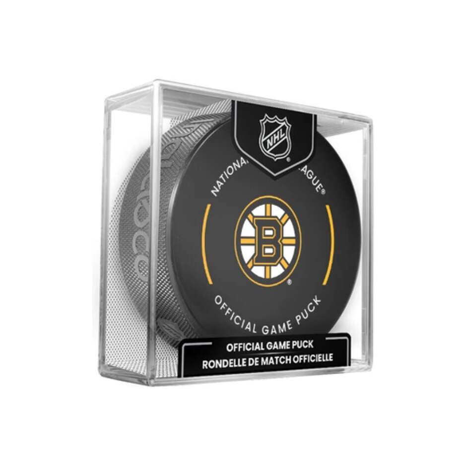 InGlasCo Fanouškovský puk NHL Official Game Puck (1ks), Boston Bruins