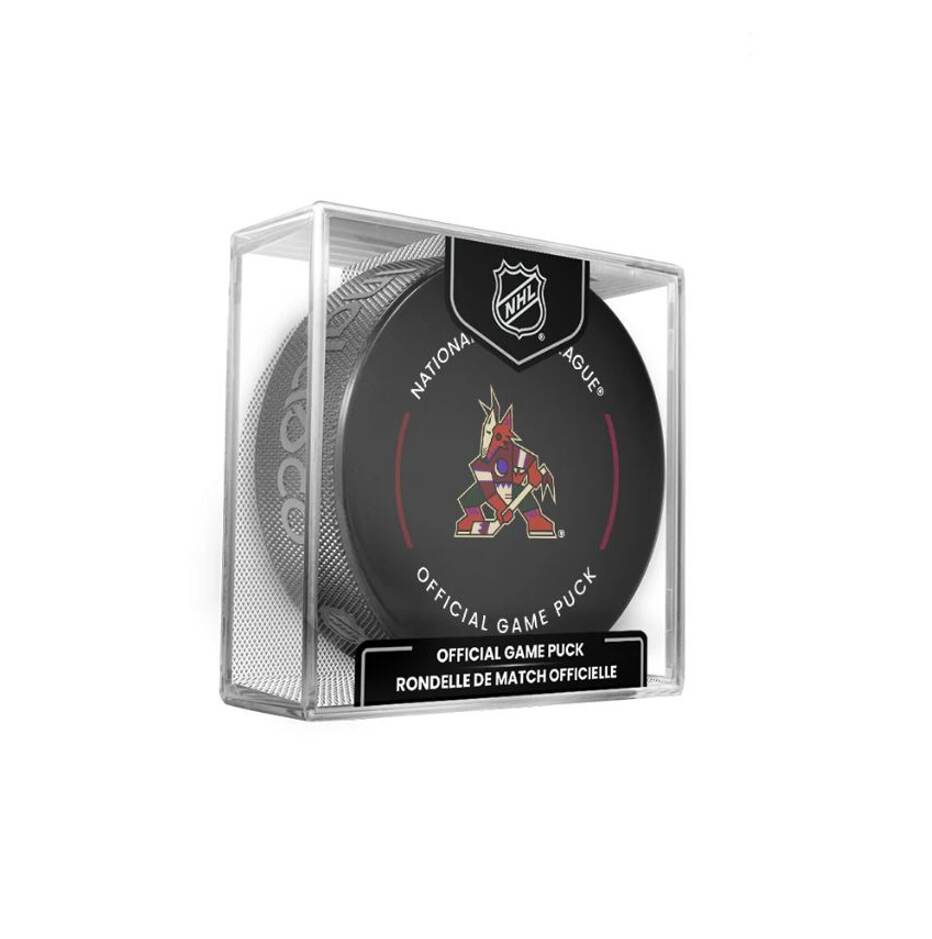 InGlasCo Fanouškovský puk NHL Official Game Puck (1ks), Arizona Coyotes