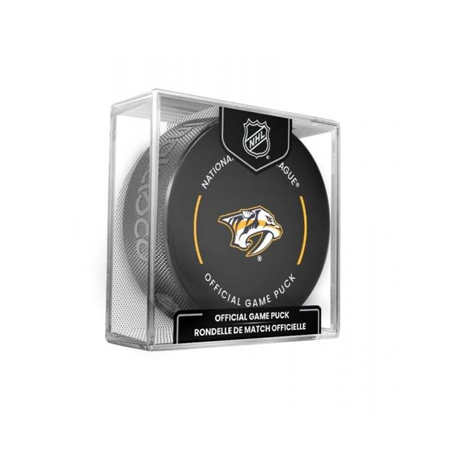 InGlasCo Fanouškovský puk NHL Official Game Puck (1ks), Nashville Predators