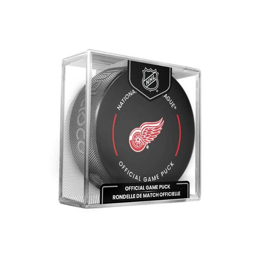 InGlasCo Fanouškovský puk NHL Official Game Puck (1ks), Detroit Red Wings