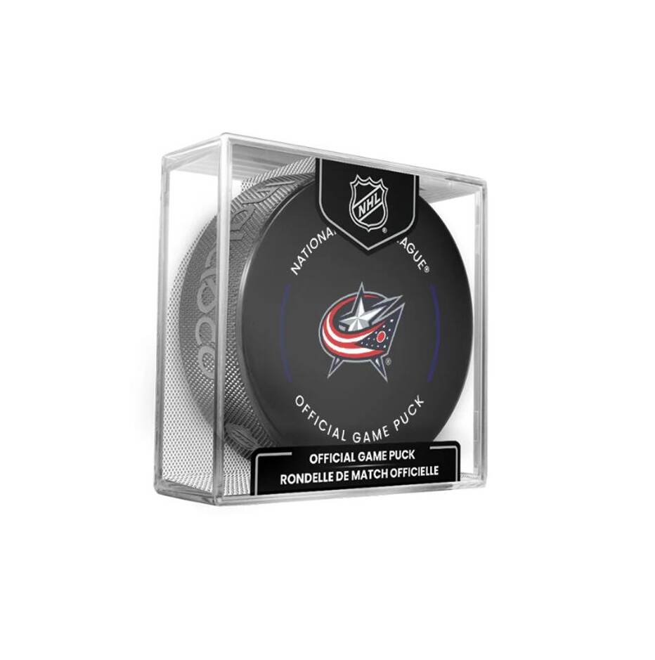 InGlasCo Fanouškovský puk NHL Official Game Puck (1ks), Columbus Blue Jackets