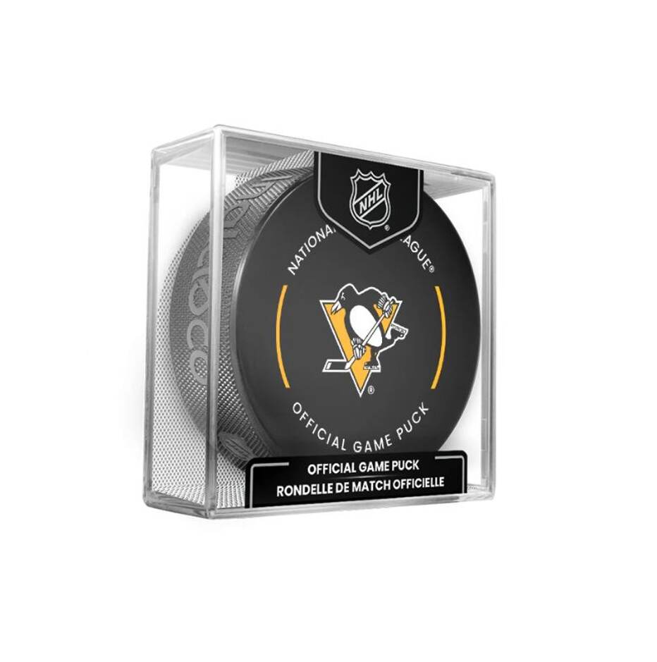InGlasCo Fanouškovský puk NHL Official Game Puck (1ks), Pittsburgh Penguins