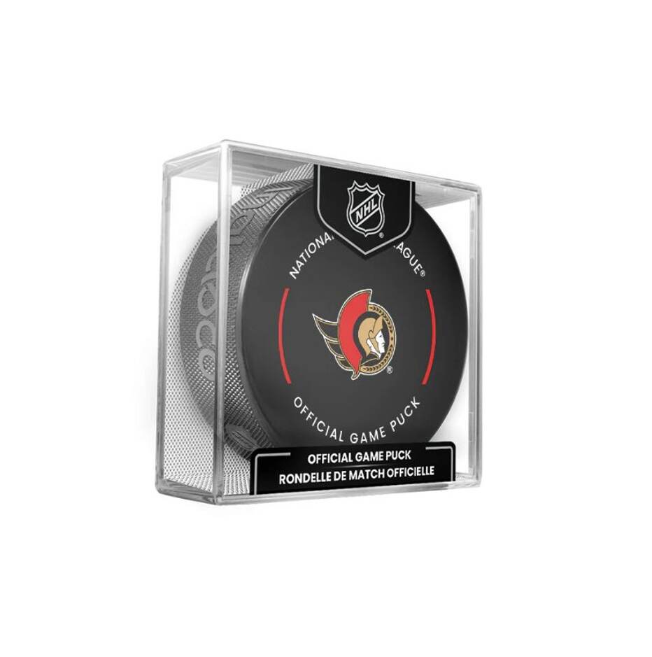InGlasCo Fanouškovský puk NHL Official Game Puck (1ks), Ottawa Senators