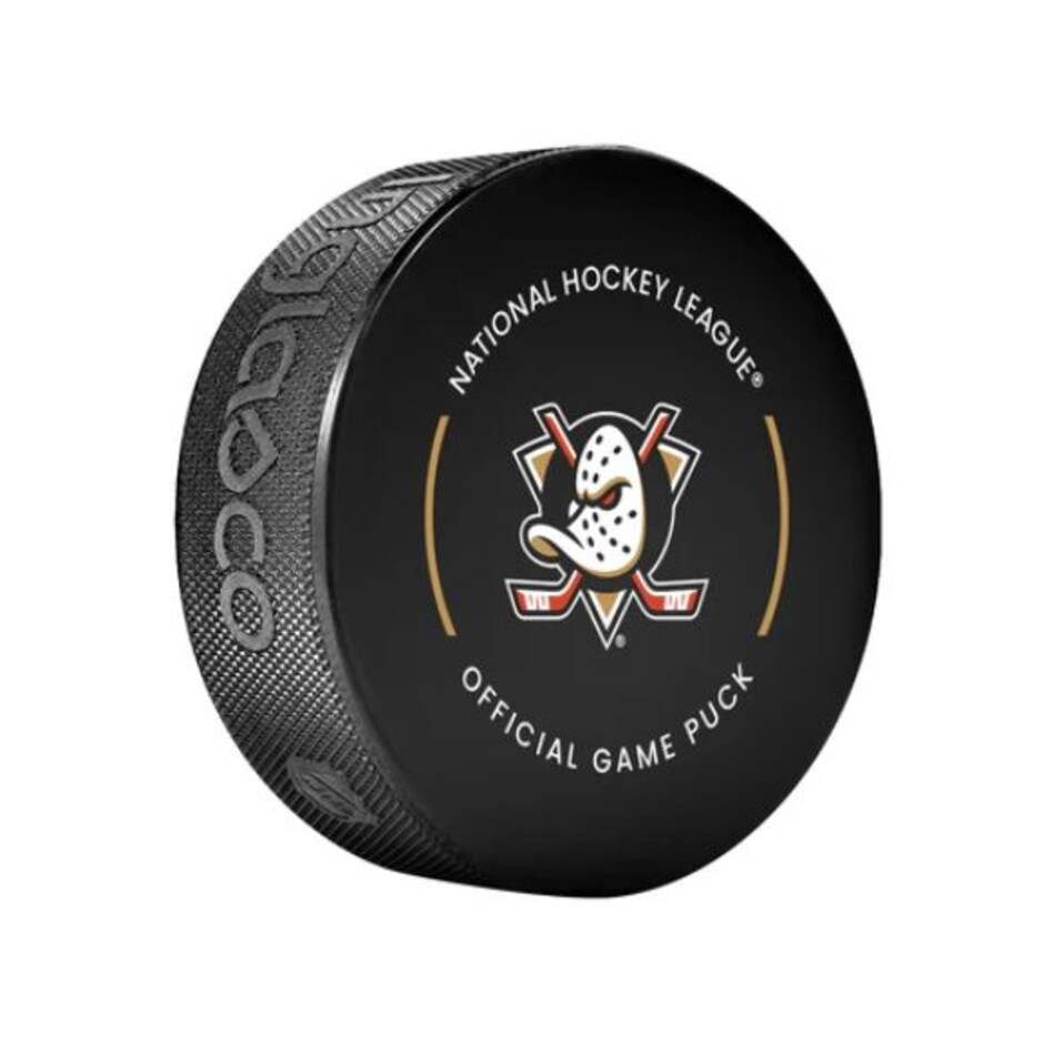 InGlasCo Fanouškovský puk NHL Official Game Puck (1ks), Anaheim Ducks