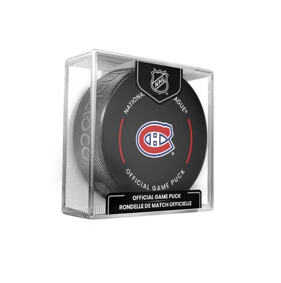 InGlasCo Fanouškovský puk NHL Official Game Puck (1ks), Montreal Canadiens