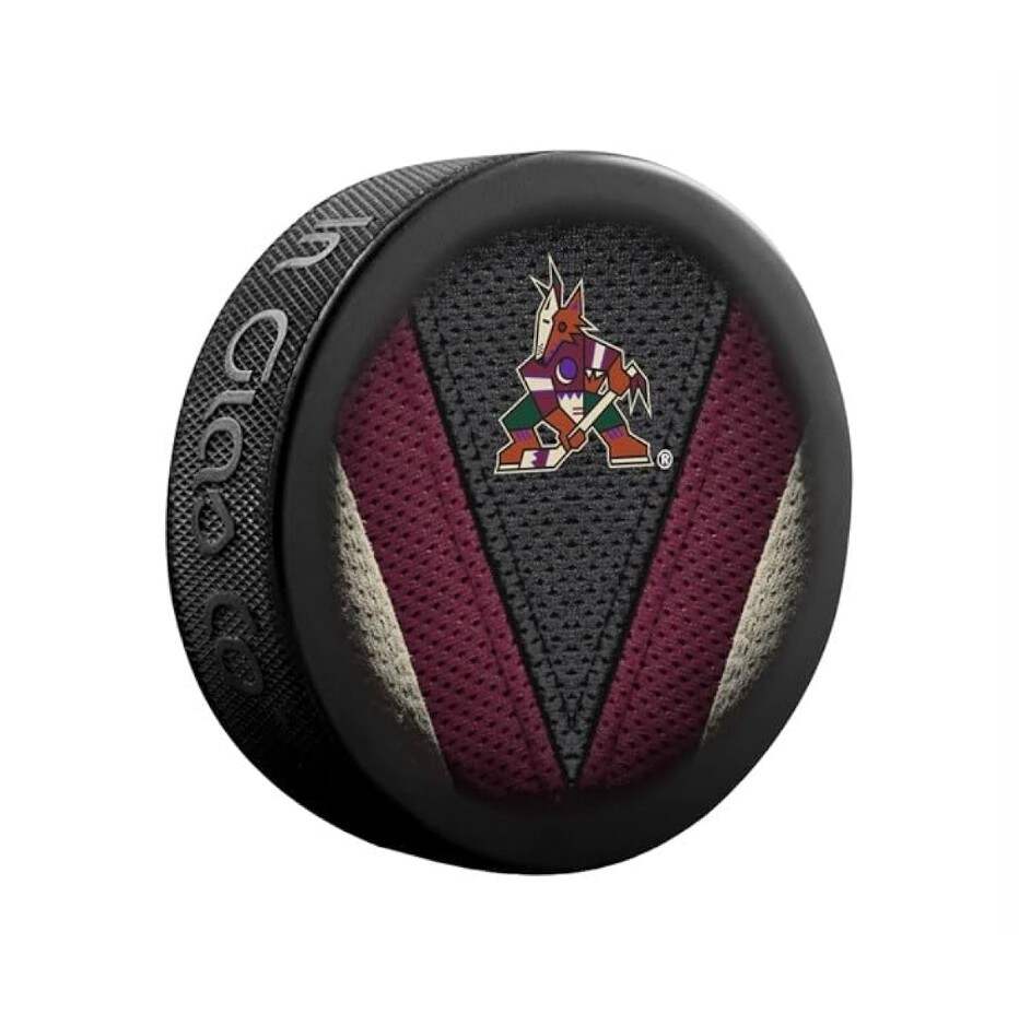 InGlasCo Fanouškovský puk NHL Stitch Blister (1ks), Arizona Coyotes