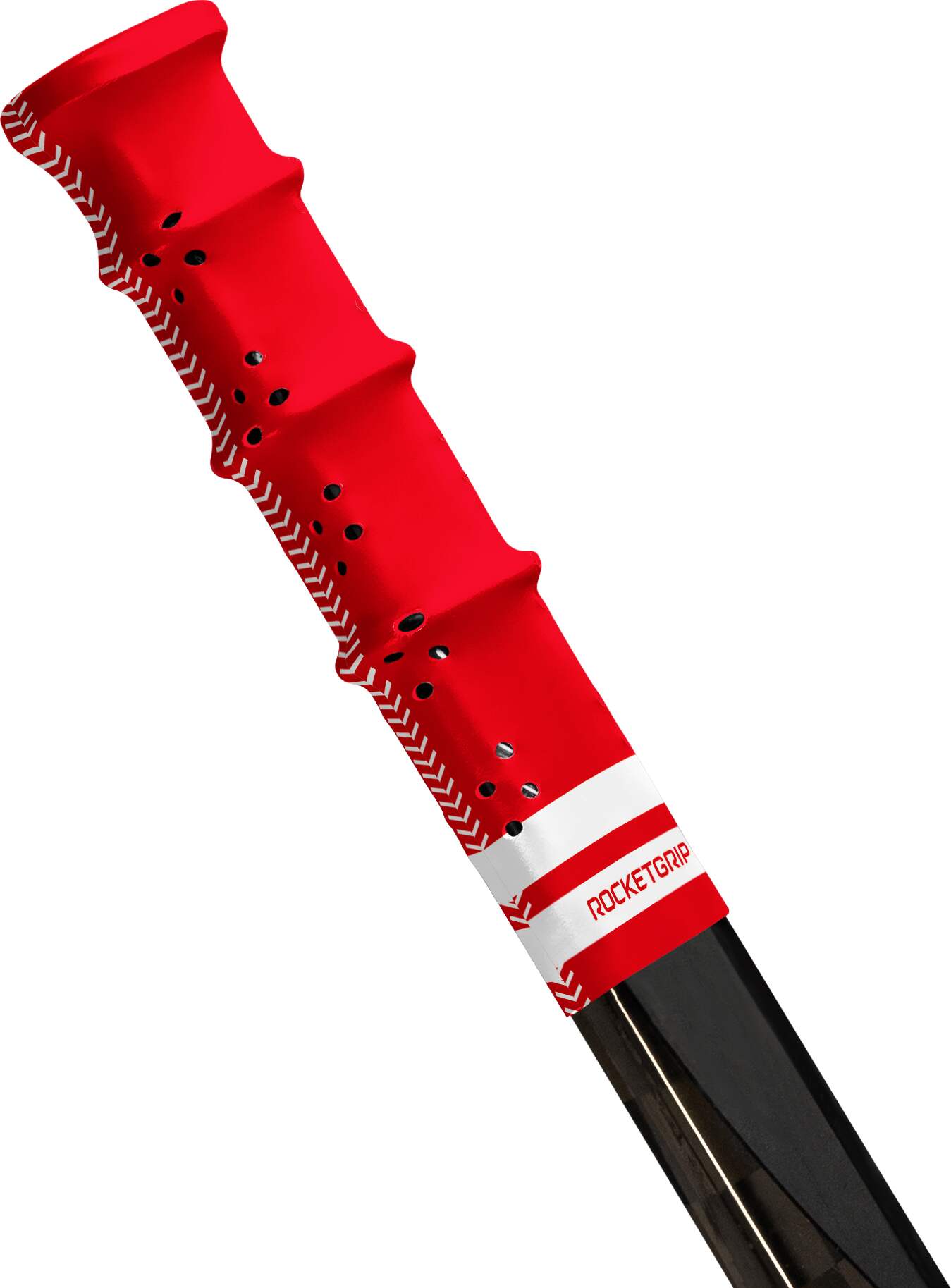 RocketGrip Koncovka RocketGrip Hole Color Grip, červená-bílá