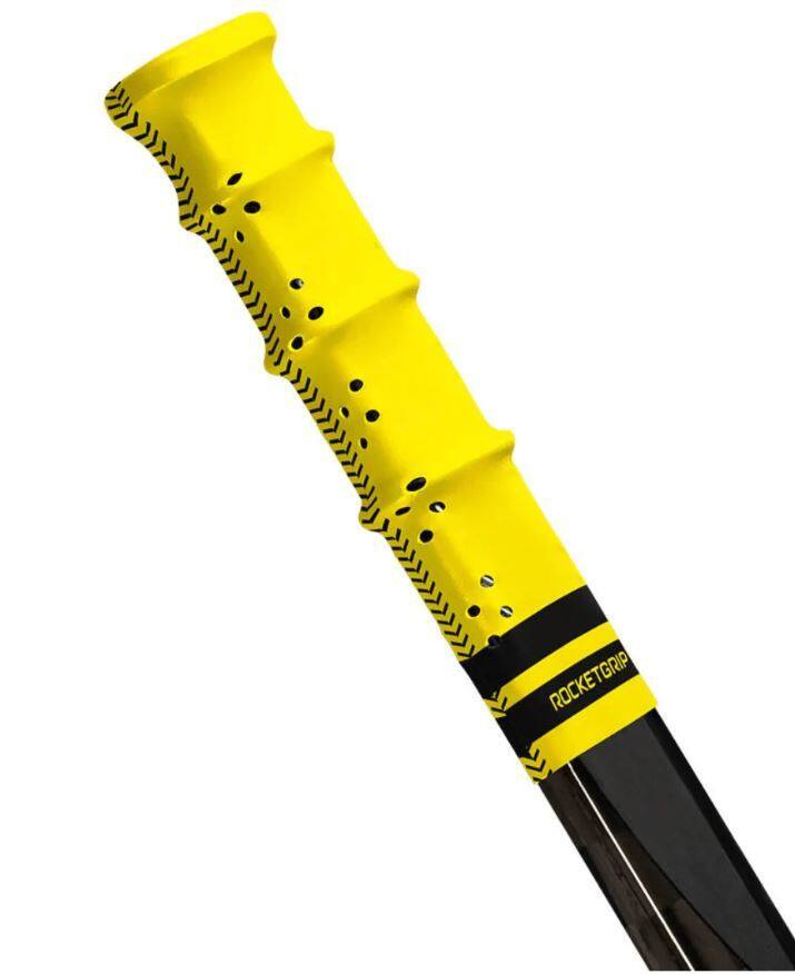 RocketGrip Koncovka RocketGrip Hole Color Grip, žlutá-černá