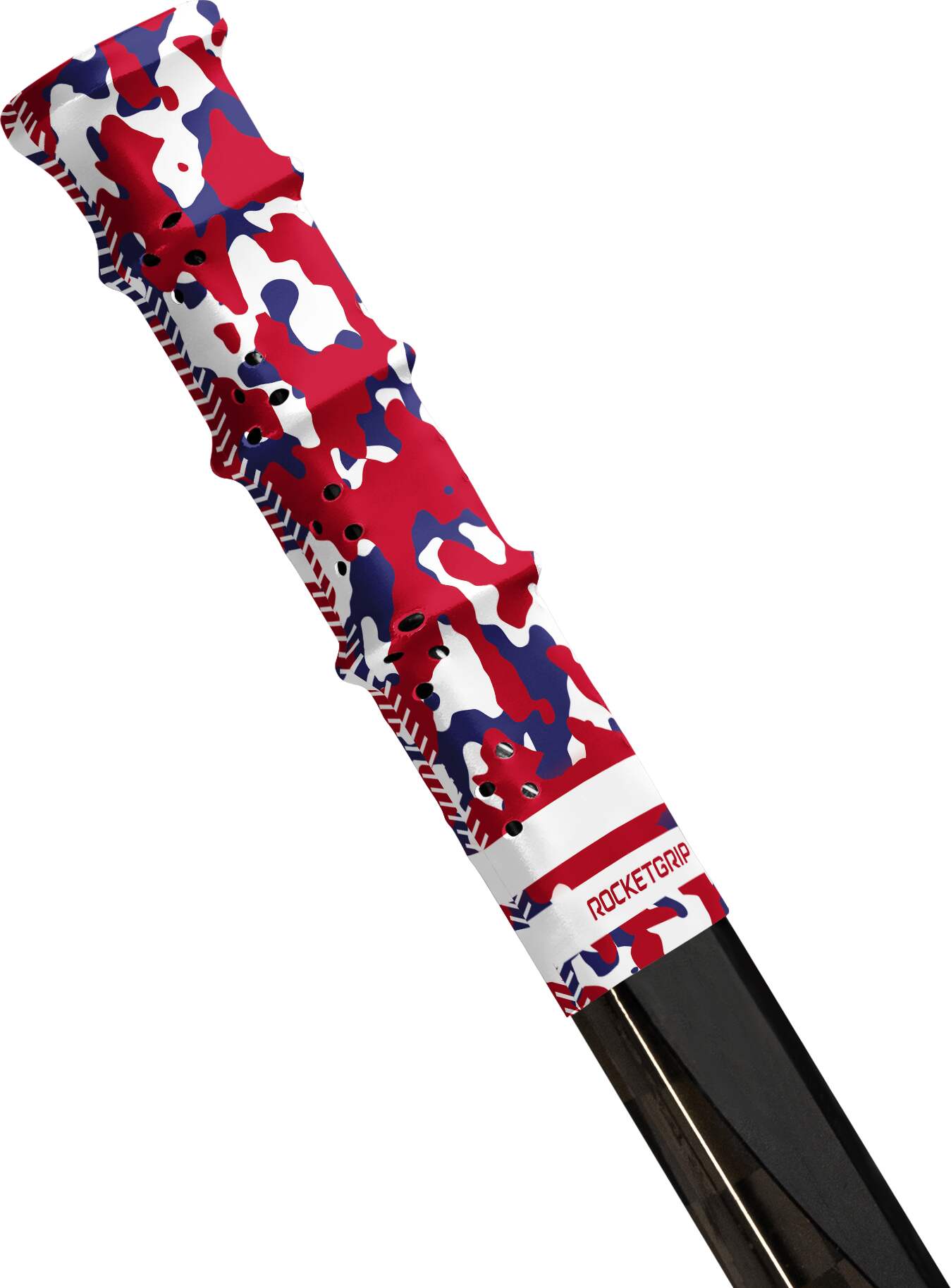 RocketGrip Koncovka RocketGrip Hole Camo Grip, modrá-červená