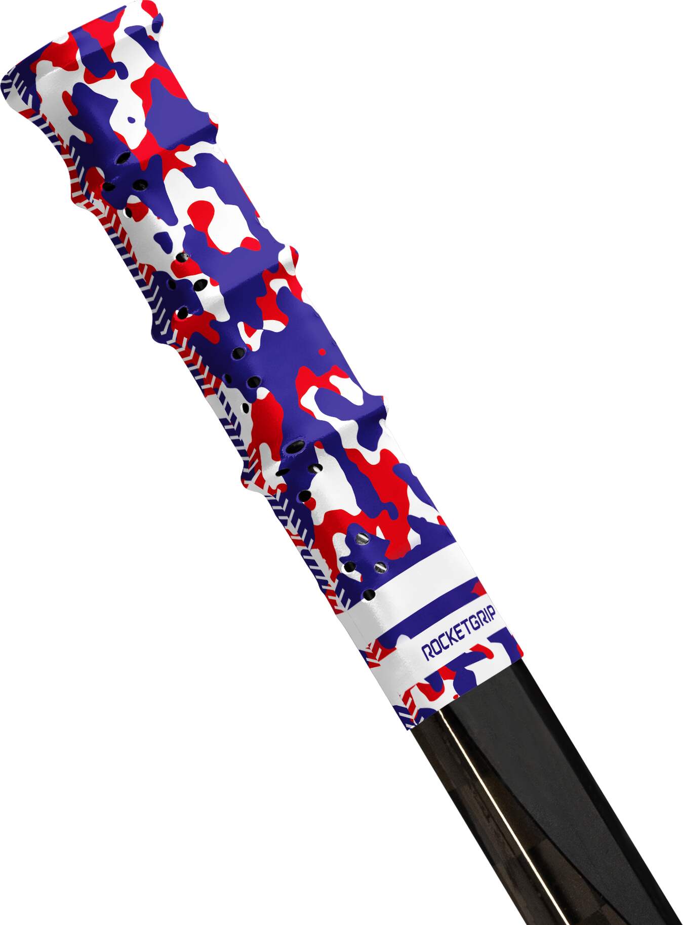 RocketGrip Koncovka RocketGrip Hole Camo Grip, tmavě modrá-červená