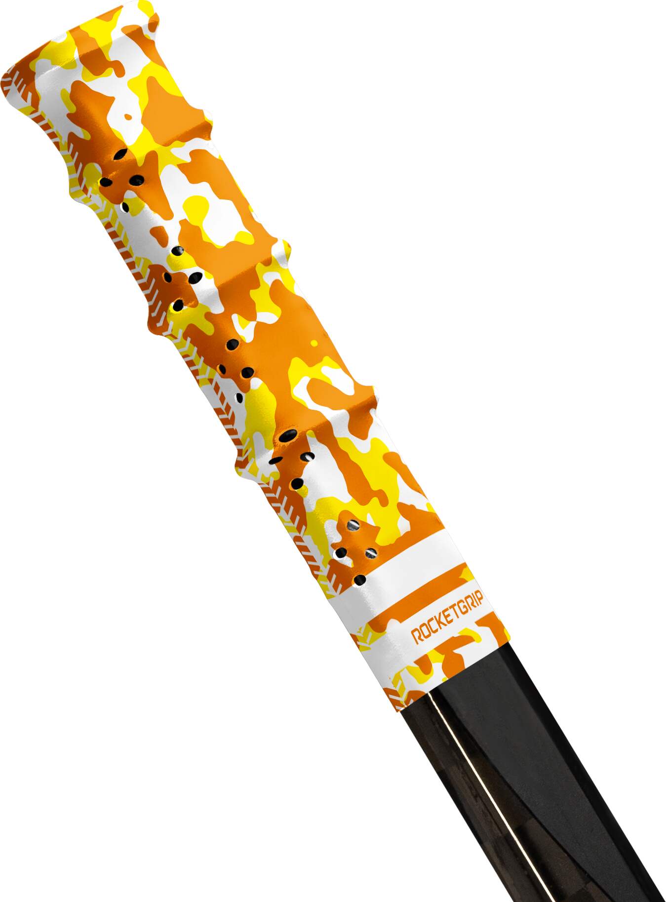 RocketGrip Koncovka RocketGrip Hole Camo Grip, žlutá