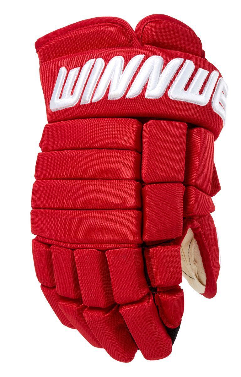 Winnwell Hokejové rukavice Winnwell Classic Pro SR, červená, Senior, 15"