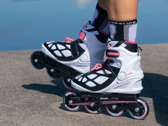 Kolečkové brusle Playlife Uno Pink 80