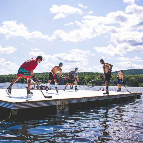 Syntetický led HockeyShot Ice Revolution puzzle deska (10ks)