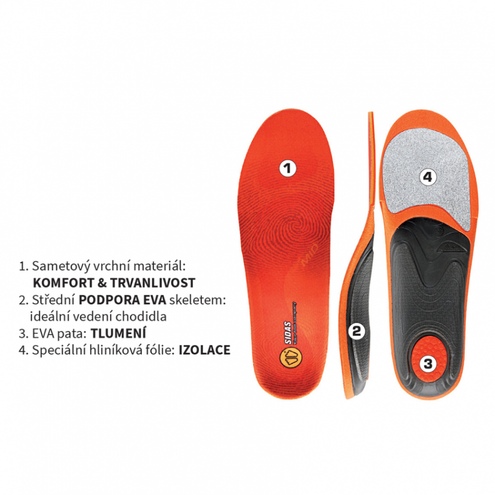 Vložky Sidas Winter 3Feet Mid