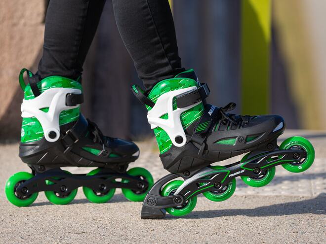 Children's roller skates Powerslide Phuzion Universe 4W Green