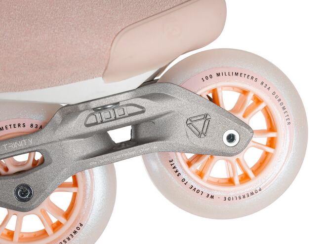 Kolečkové brusle Powerslide Pheme Pink 100 Trinity
