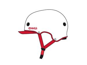 Helmet Ennui Elite White Red Shinny