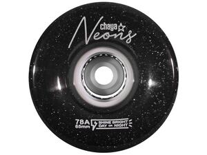 Kolieska Chaya Neon LED Black (4ks)