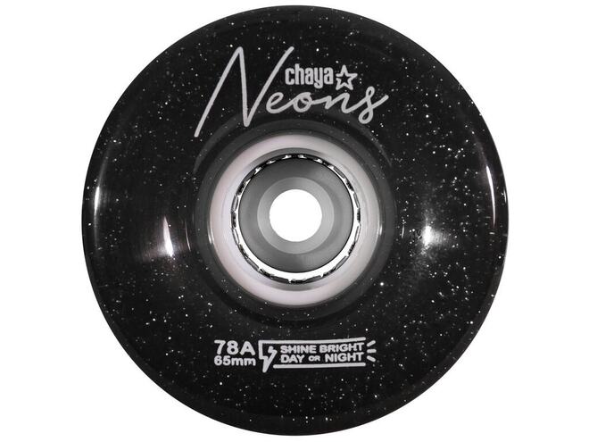 Kolečka Chaya Neon LED Black (4ks)