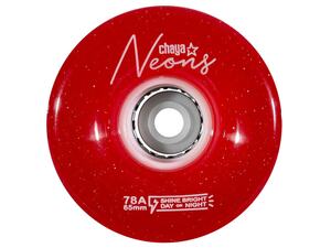 Kolieska Chaya Neon LED Red (4ks)