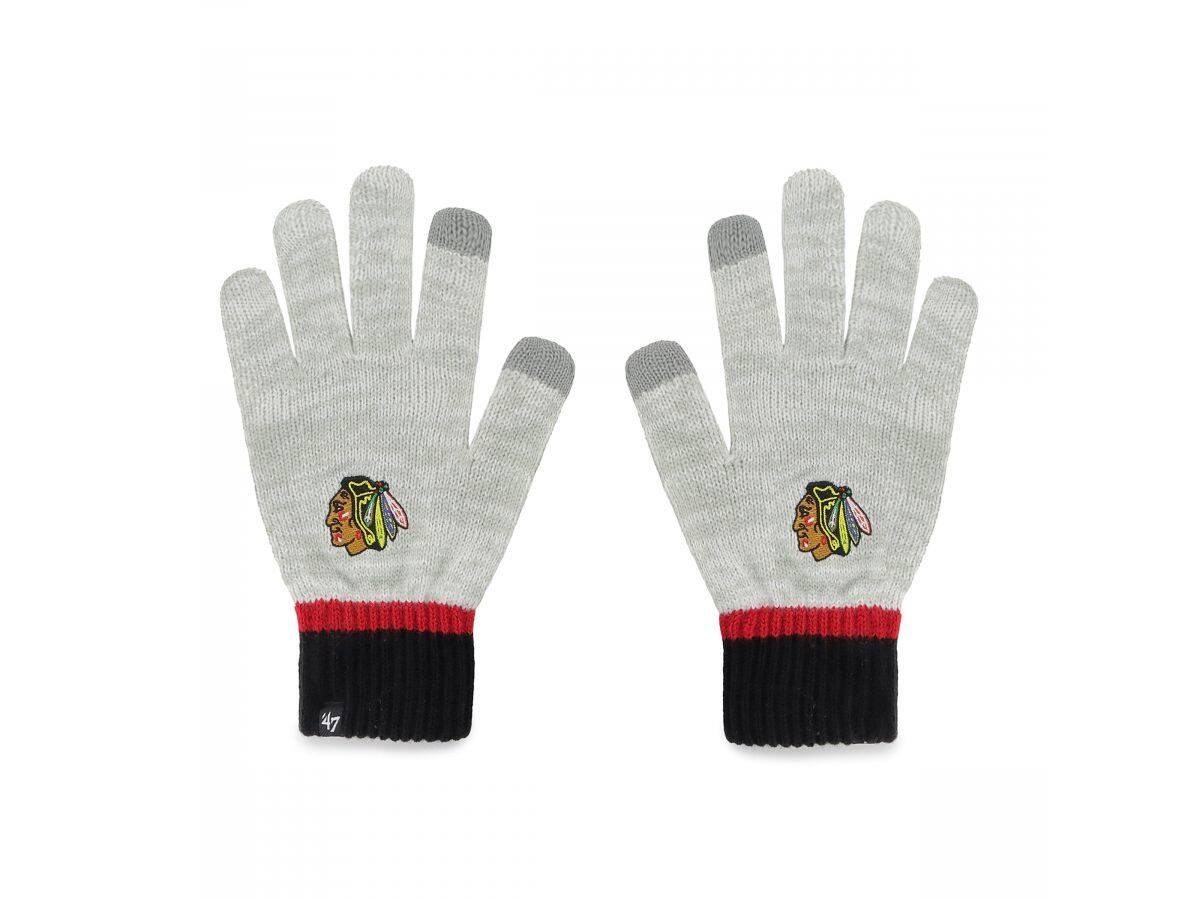 47' Brand Rukavice NHL 47 Brand Deep Zone, šedá, Chicago Blackhawks