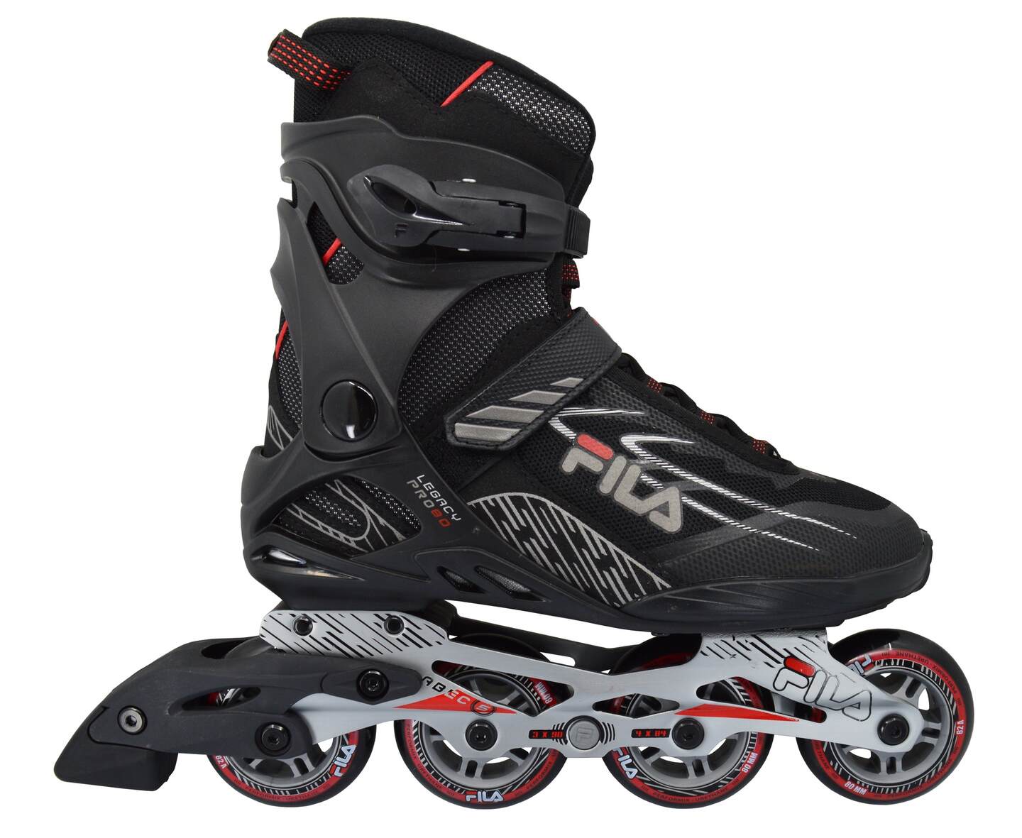 Fila Kolečkové brusle Fila Legacy Pro 80 Black/Red, 7.5, 41, 4x, 80
