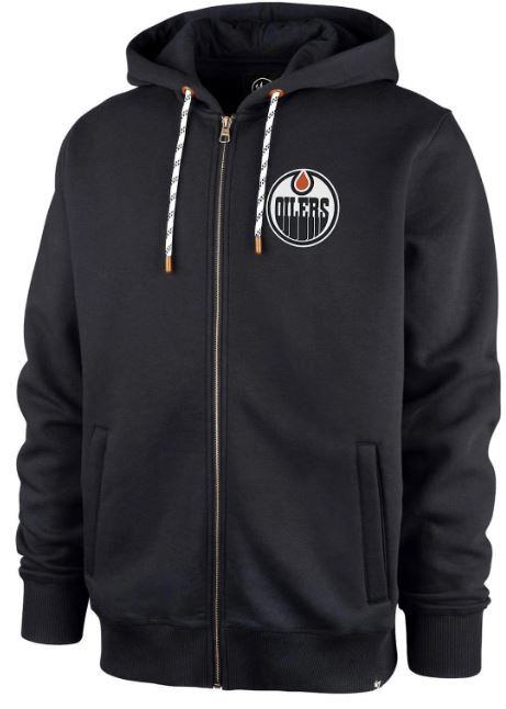 Pánská mikina Edmonton Oilers NHL Back Check ’47 MORRIS Full Zip Hood Velikost: S