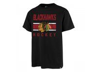 47' Brand Triko NHL 47 Brand Echo T Distressed JB SR, černá, Senior, L, Chicago Blackhawks