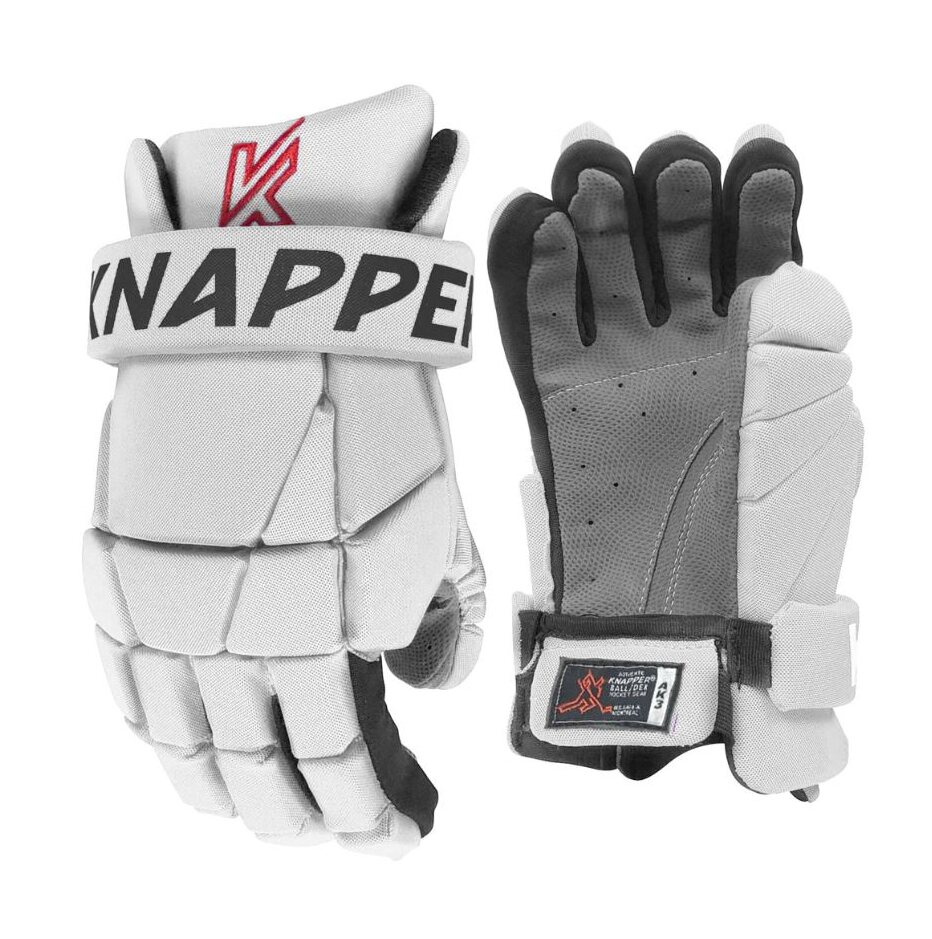 Knapper Hokejbalové rukavice Knapper AK3 JR, Junior, bílá, 11"