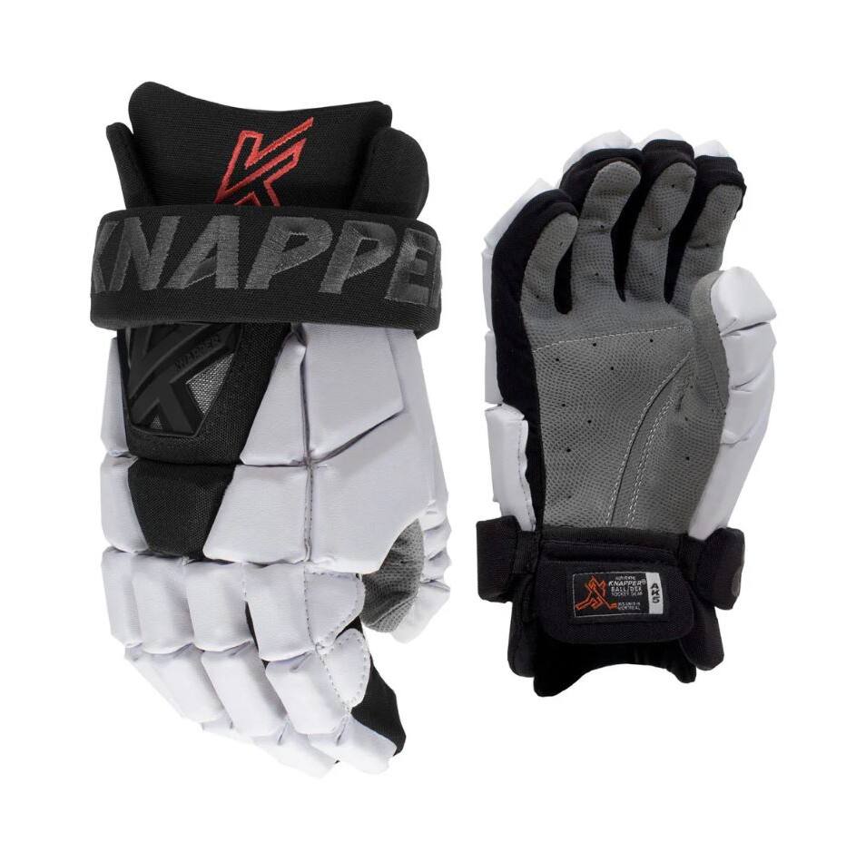Knapper Hokejbalové rukavice Knapper AK5 JR, Junior, bílá, 12"