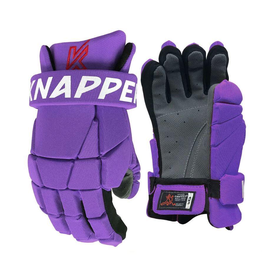 Knapper Hokejbalové rukavice Knapper AK3 SR, Senior, fialová, 14"