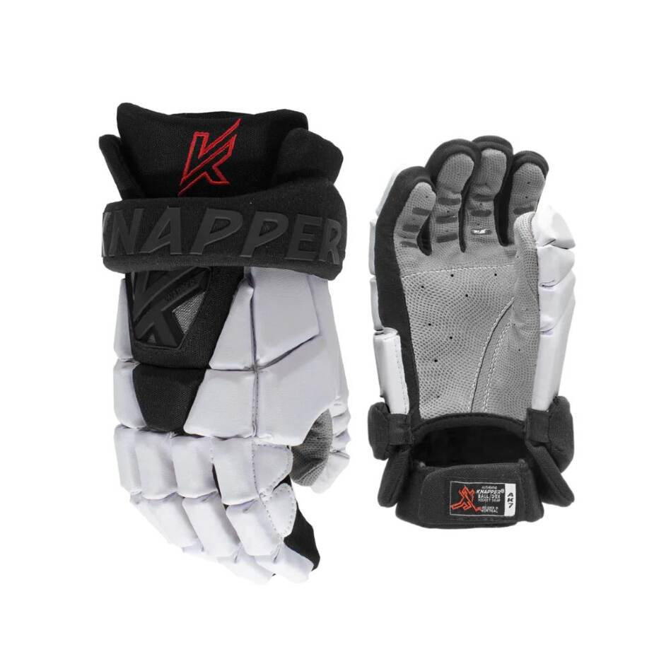 Knapper Hokejbalové rukavice Knapper AK7 SR, Senior, bílá, 14"