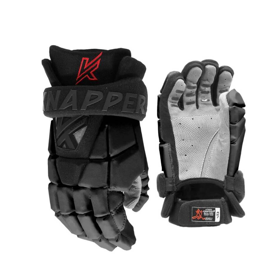 Knapper Hokejbalové rukavice Knapper AK7 SR, Senior, černá, 15"