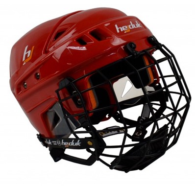 Hejduk Hokejová helma Hejduk XX + Koš, červená, Senior, M-L, 57-61cm, Černý koš