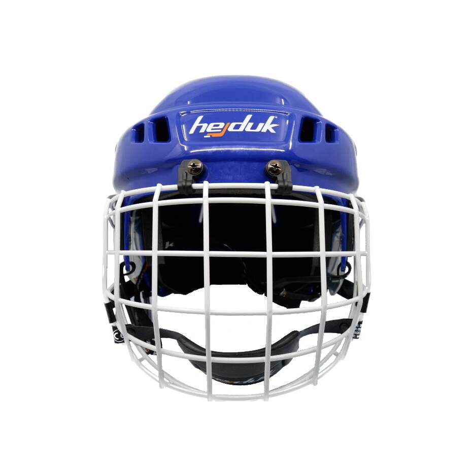 Hejduk Hokejová helma Hejduk XX + Koš, modrá, Senior, M-L, 57-61cm, Bílý koš