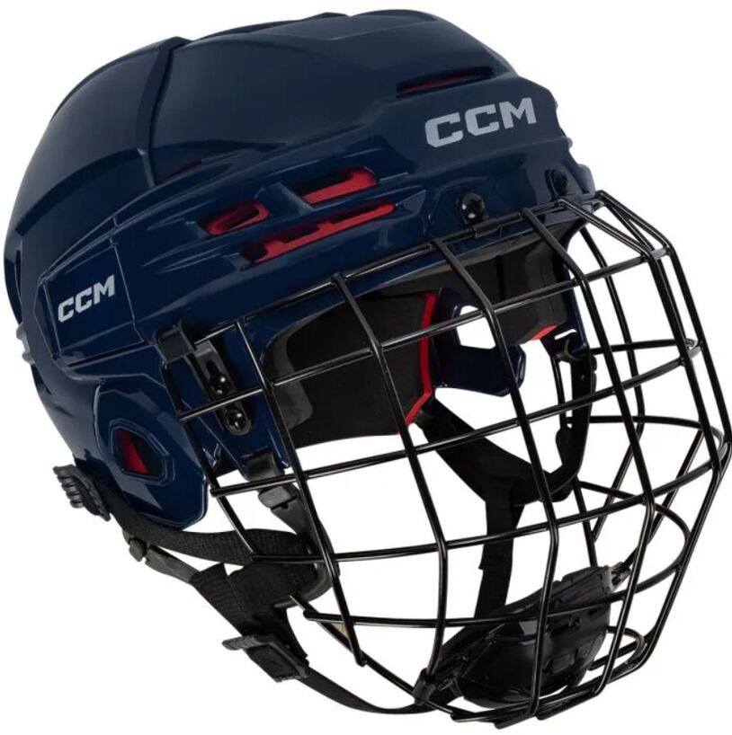CCM Hokejová helma CCM Tacks 70 Combo SR, Senior, 52-57cm, S, tmavě modrá